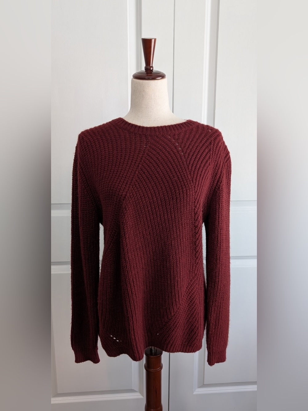 Gerard Darel Women’s Alpaca Wool Blend Sweater Burgundy Size 2